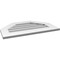 Ekena Millwork Octagonal Top Surface Mount PVC Gable Vent w/ 3-1/2"W x 1"P Standard Frame, 28"W x 18"H GVPOT28X1801SN - alternate 3